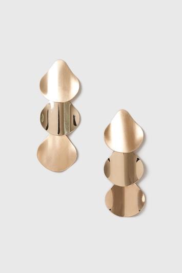Topshop Sculptural Layered Drop Earrings