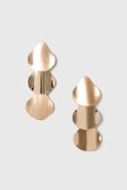 Topshop Sculptural Layered Drop Earrings