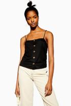 Topshop Button Bow Back Camisole Top