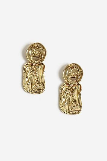 Topshop Engraved Detail Earrings