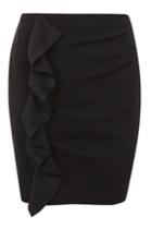 Topshop Ruffle Fall Jersey Mini Skirt