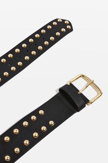 Topshop Pu Dome Stud Wide Belt