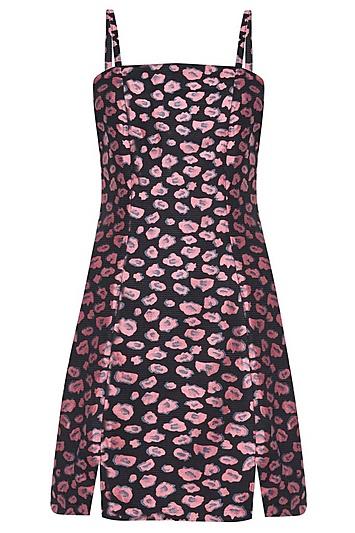 Topshop *leopard Brocade Dress By Glamorous