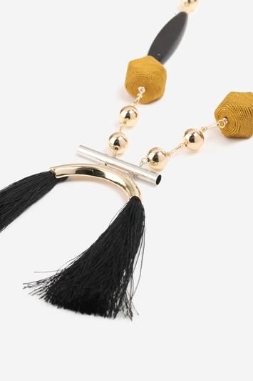 Topshop Curved Tassel Necklace