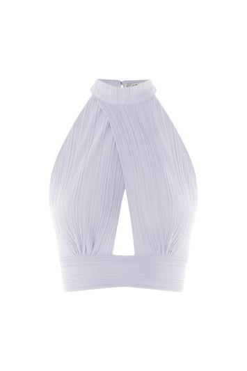 Topshop *crepe Crossover Top By Love