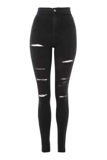 Topshop Tall Super Ripped Joni Jeans