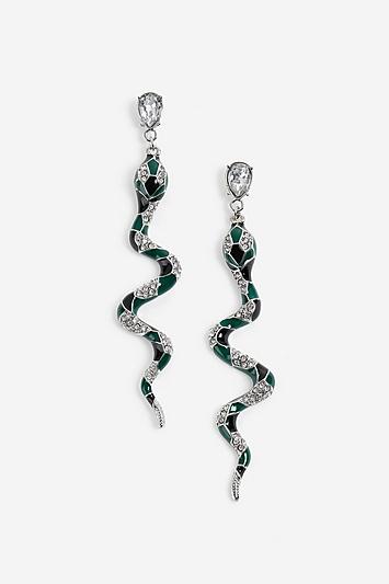 Topshop *snake Drop Earrings
