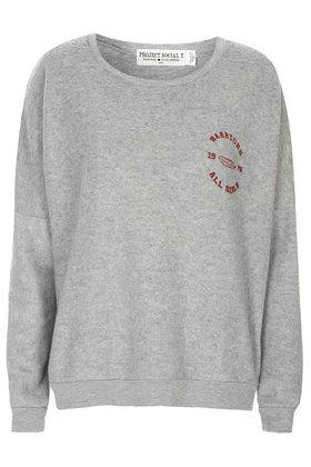 Topshop Warriors Fleece Sweatshirt By Project Social T