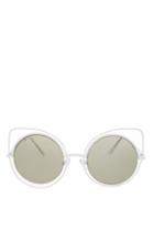Topshop Magnus Wire Kitty Sunglasses