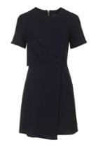 Topshop Petite Drape Front Dress