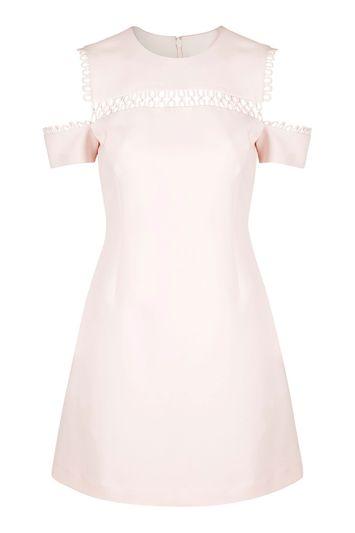 Topshop Loop Cold Shoulder Dress
