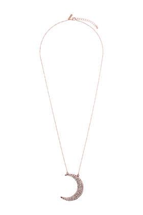 Topshop Rhinestone Moon Necklace