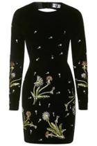 Topshop Brunswick Velvet Cut-out Dress