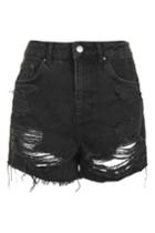 Topshop Moto Longline Mom Shorts