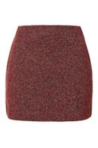 Topshop Herringbone Jersey A-line Mini Skirt