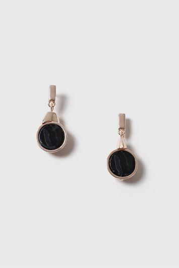 Topshop Circle Stone Drop Earring