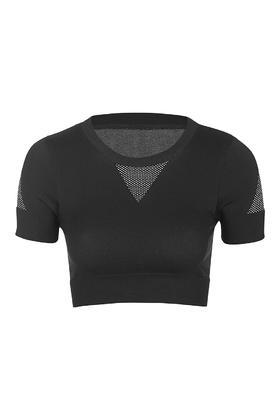 Topshop Seamless Crop Crew Tee By Ivy Park