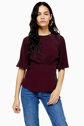 Topshop Tall Austin Plain Blouse