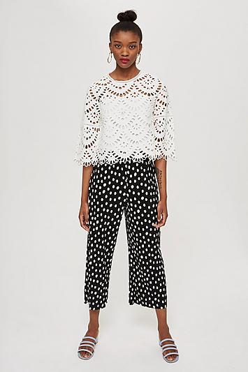 Topshop Lace Cropped Top