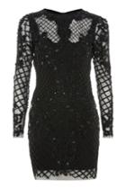 Topshop *embellished Mini Bodycon Dress By Starry Eyed