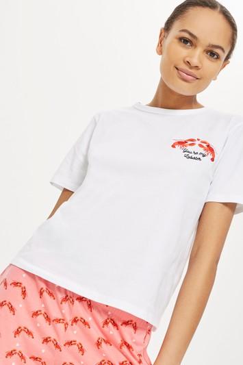 Topshop 'you're My Lobster' Shorts Set