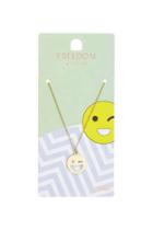 Topshop Wink Face Ditsy Necklace