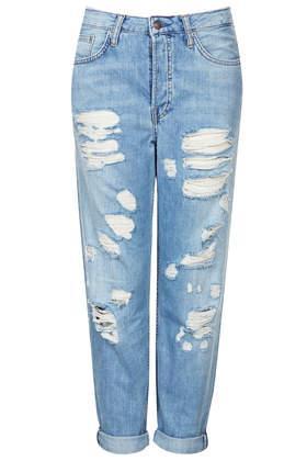 Topshop Moto Pretty Bleached Ripped Hayden Jeans