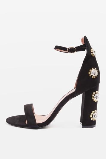 Topshop Mimi Embellished Block Heel Sandals