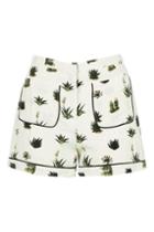 Topshop Petite Cactus Print Pyjama Style Shorts