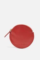 Topshop Leather Round Pat Purse