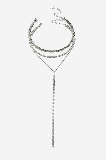 Topshop *crystal Cup Chain Choker Pack