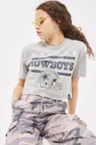 Topshop Cowboys Crop T-shirt By Nfl X Topshop