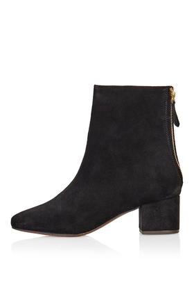 Topshop Avocado 60's Suede Boots
