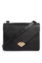 Topshop Olympus Leather Lock Front Cross Body Bag