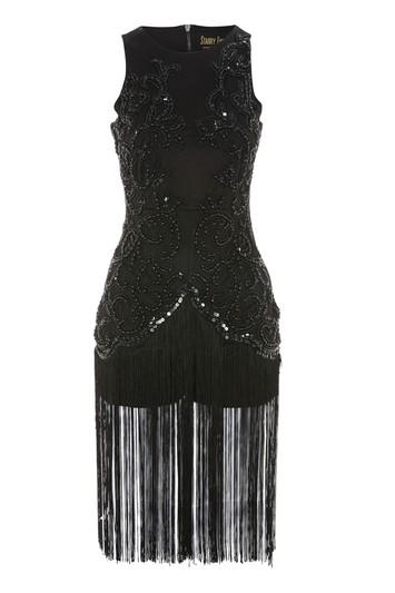 Topshop Embellished Fringe Playsuit By Starry Eyed