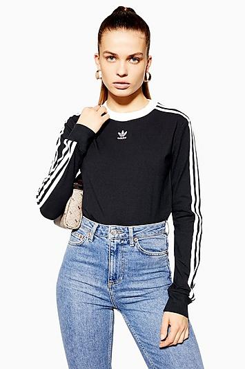 Three Stripe Long Sleeve T-shirt By Adidas