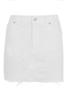 Topshop Petite High Waisted Denim Skirt