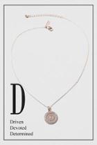 Topshop Circle 'd' Initial Ditsy Necklace