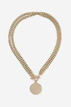 Topshop * Circle T Bar Chain Necklace