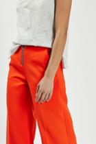 Topshop Ring Zip Wide Trouser By Boutique