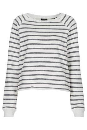 Topshop Striped Sweat