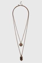Topshop Two Row Long Necklace