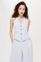 Topshop Pale Blue Waistcoat