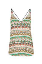 Topshop Tropical Double Strap V-front Cami
