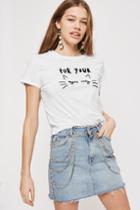 Topshop Petite 'for Your Eyes Only' T-shirt