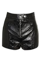 Topshop Vinyl Tab Shorts