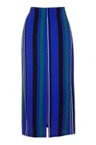 Topshop Stripe Split Maxi Skirt