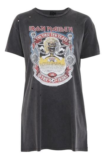Topshop Iron Maiden T-shirt Dress By And Finally