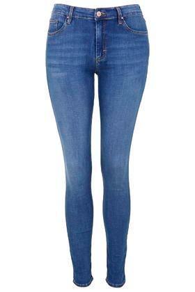 Topshop Moto Mid Blue Leigh Jeans