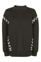 Topshop Laced Sweatshirt By Ivy Park